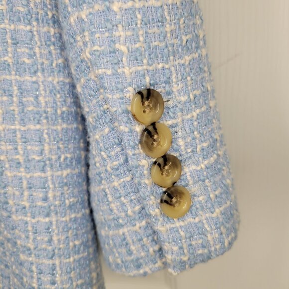 ANN TAYLOR TWEED BLAZER SZ 10 BEAUTIFUL! - Picture 9 of 9